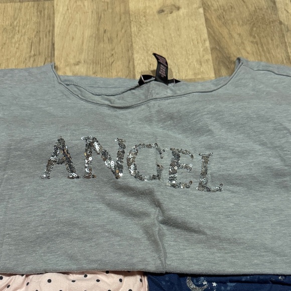 Victoria's Secret Pajama Set with Pink and Navy Bottoms - Picture 4 of 5